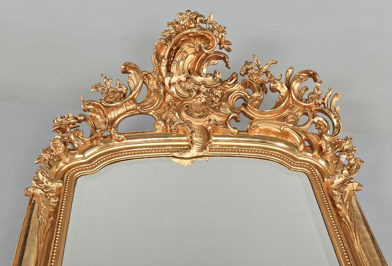 SPEGELTRYMÅ, nyrokoko, 1800-talets andra hälft.