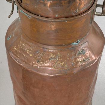 Two 19th century copper jars.