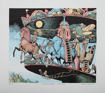 HANS ARNOLD, färglitografi, signerad, E.A.