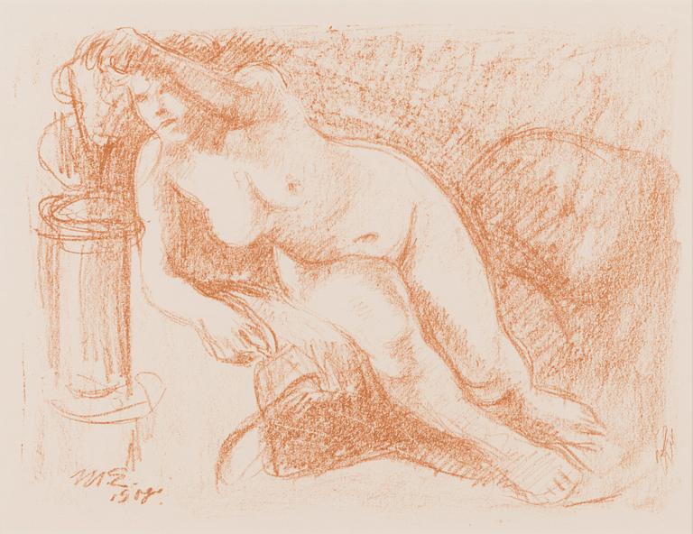 MAGNUS ENCKELL, lithograph, signed and dated 1908 in the plate.