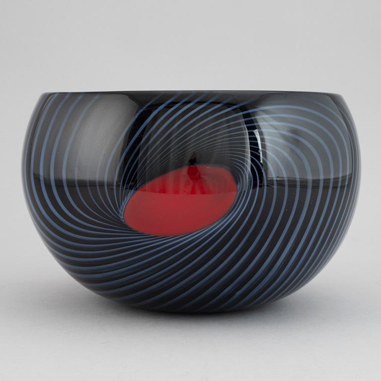 SVEN-ÅKE CARLSSON, an unique glass bowl, Transjö, signed.