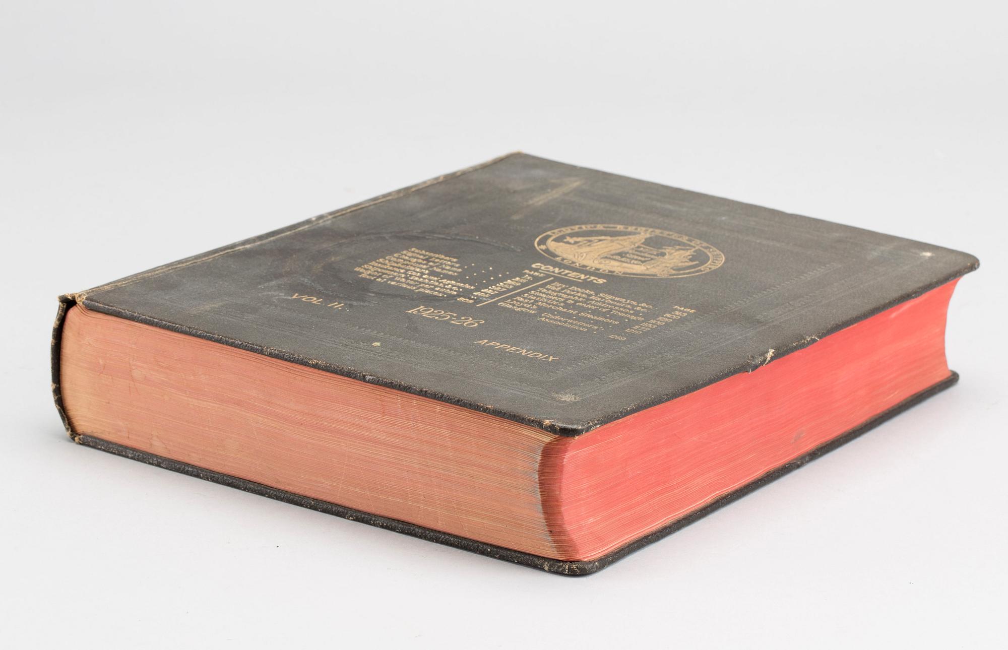 LLOYD'S REGISTER OF SHIPPING LONDON 1925-26- VOL II.