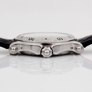 WATCH, Ladies. "Happy Sport" Chopard, Geneva. Stainless steel  and tree moving fishes. 2 original straps.