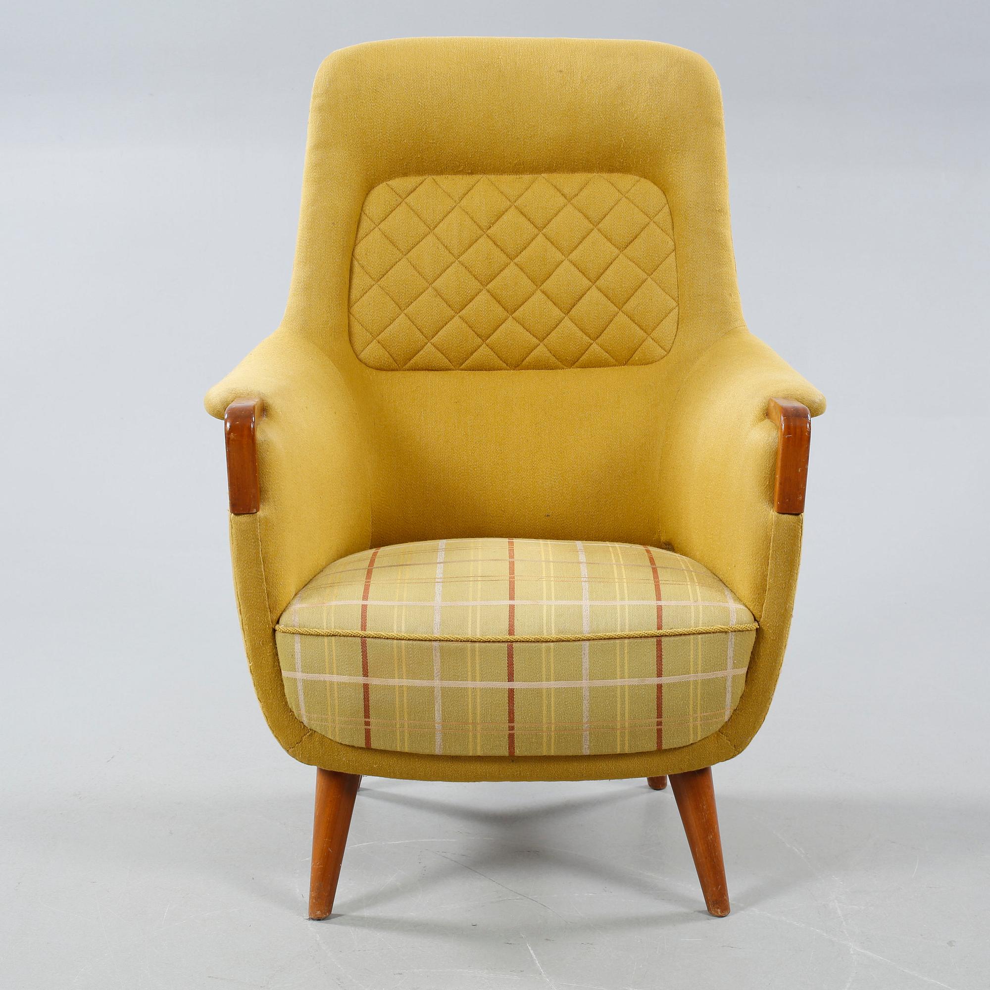 A Savoy armchair, designed by Torbjørn Afdal & Rolf Hesland for Bruksbo, early 1950s.