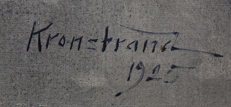 BROR KRONSTRAND, olja på duk, sign o dat 1925 med tillskrift.