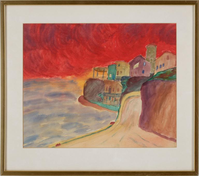 PRIMUS MORTIMER PETTERSSON, akvarell, osign.