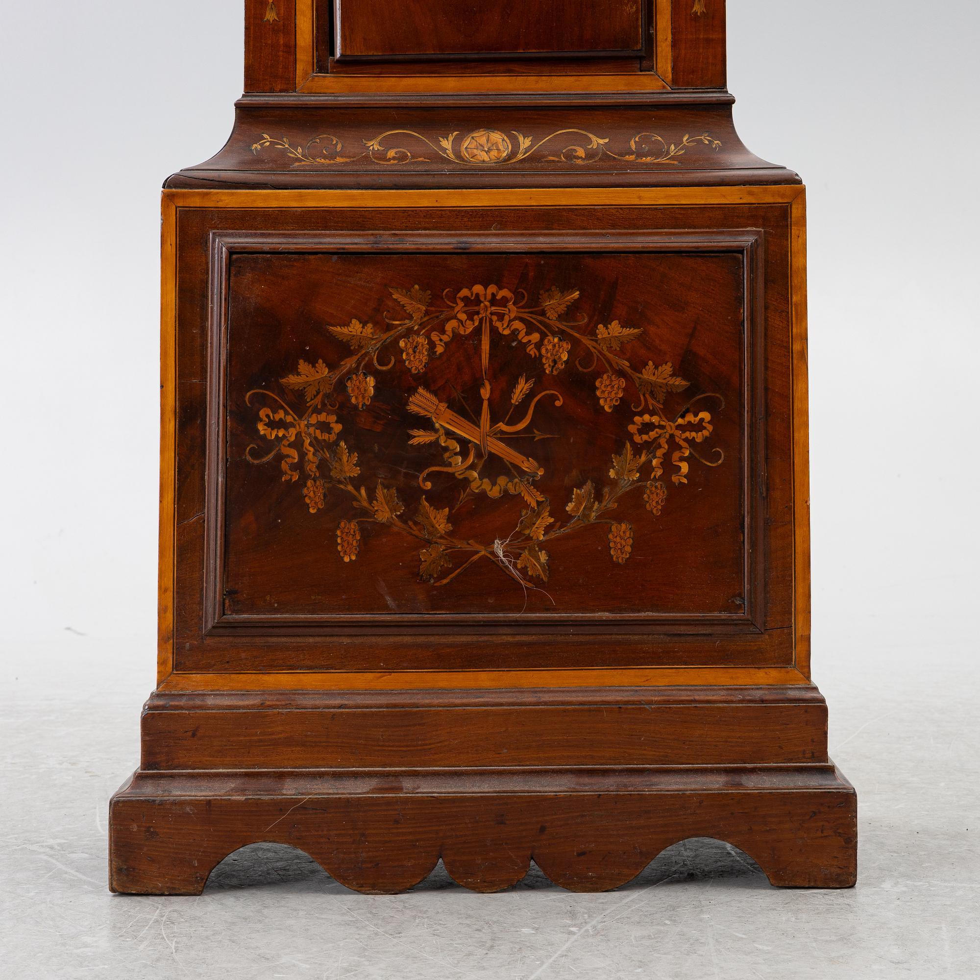 Longcase clock, Jonas Barber, Ratclif Cross, London, 18th century.