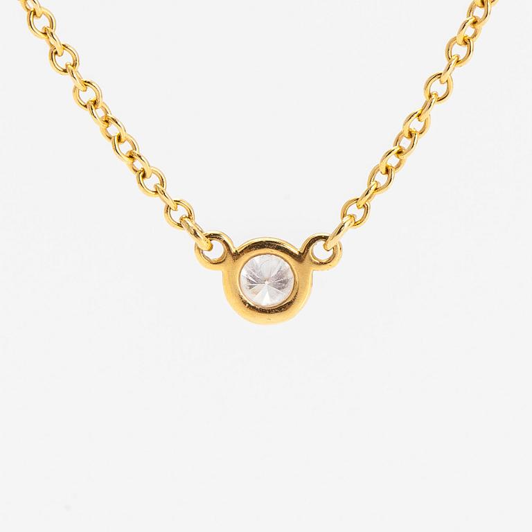Tiffany & Co, Elsa Peretti, necklace, 'Diamonds by the Yard', 18K gold with a diamond approx. 0.05 ct.