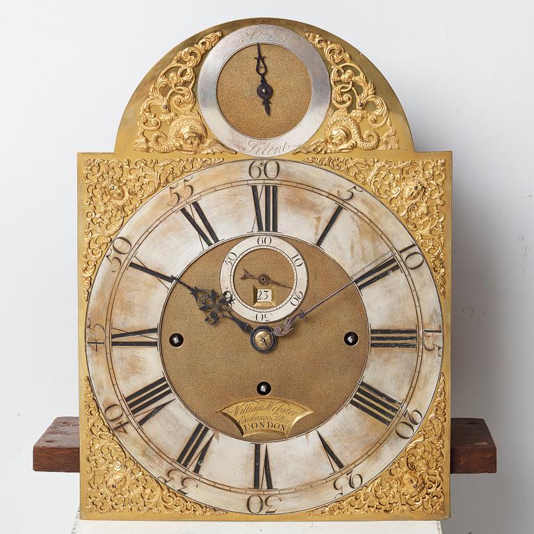 A William Webster Exchange Alley London, longcase clock, early 18th century.