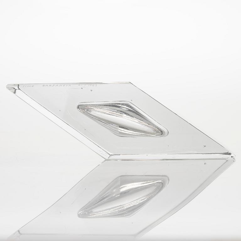 Timo Sarpaneva, konstföremål "Kohinoor" signerad Timo Sarpaneva, Iittala 61 / 1983.