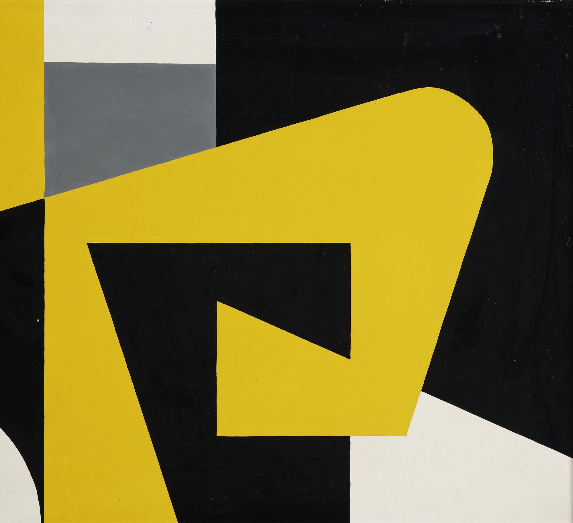 Lars-Gunnar Nordström, Composition in white, yellow and black.