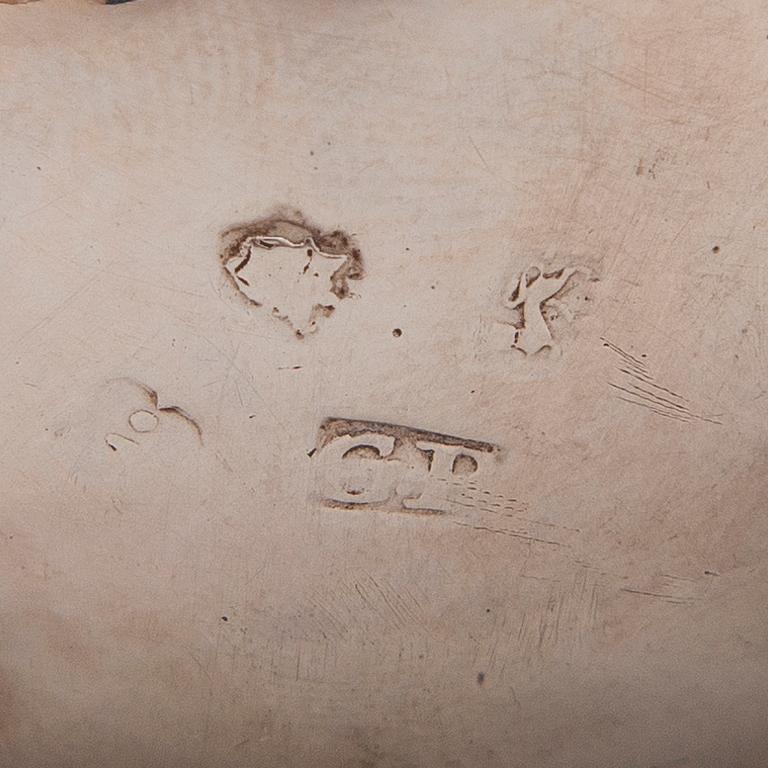 GRÄDDSNÄCKA, silver, London 1744.