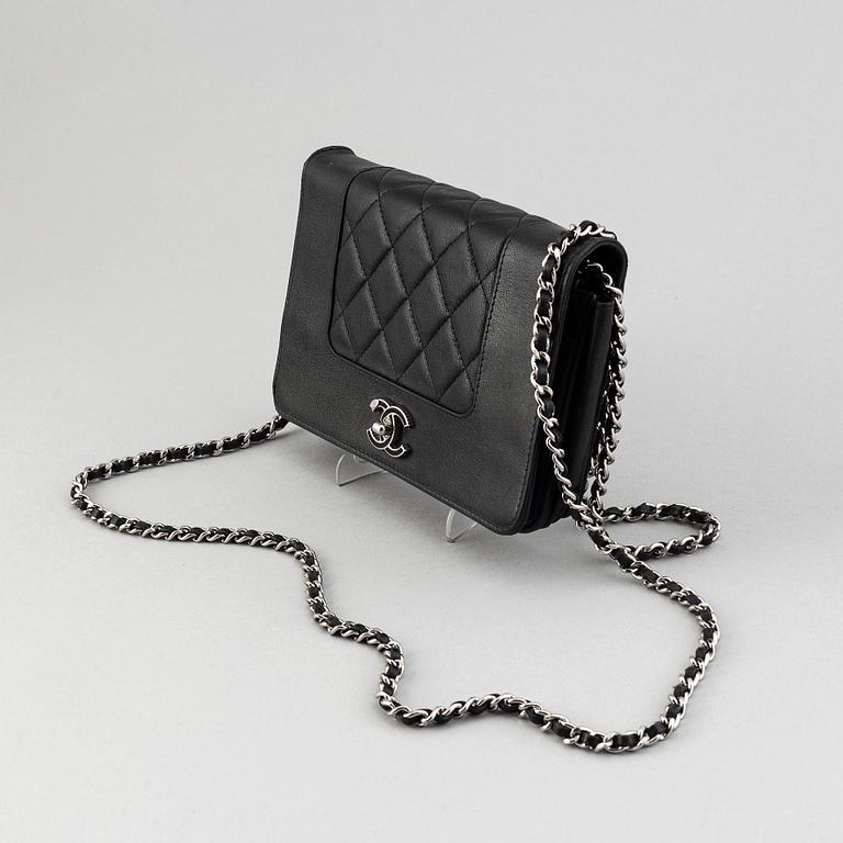 Chanel, a black leather 'Mademoiselle' handbag, 2016-2017.