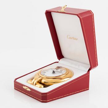 Cartier, alarm clock, 78 mm.