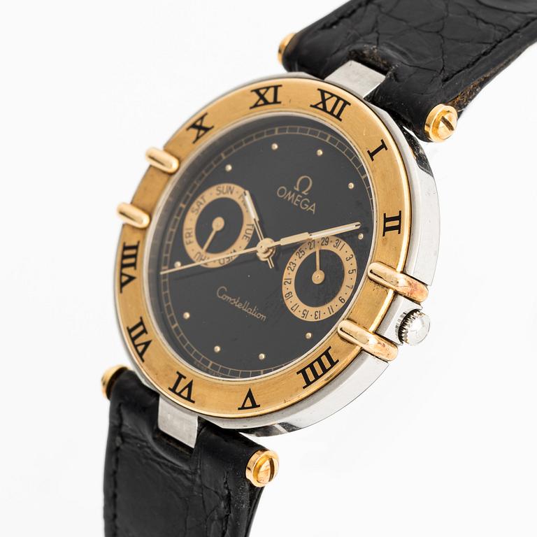 Omega, Constellation, "Black Dial", wristwatch, 33 mm.