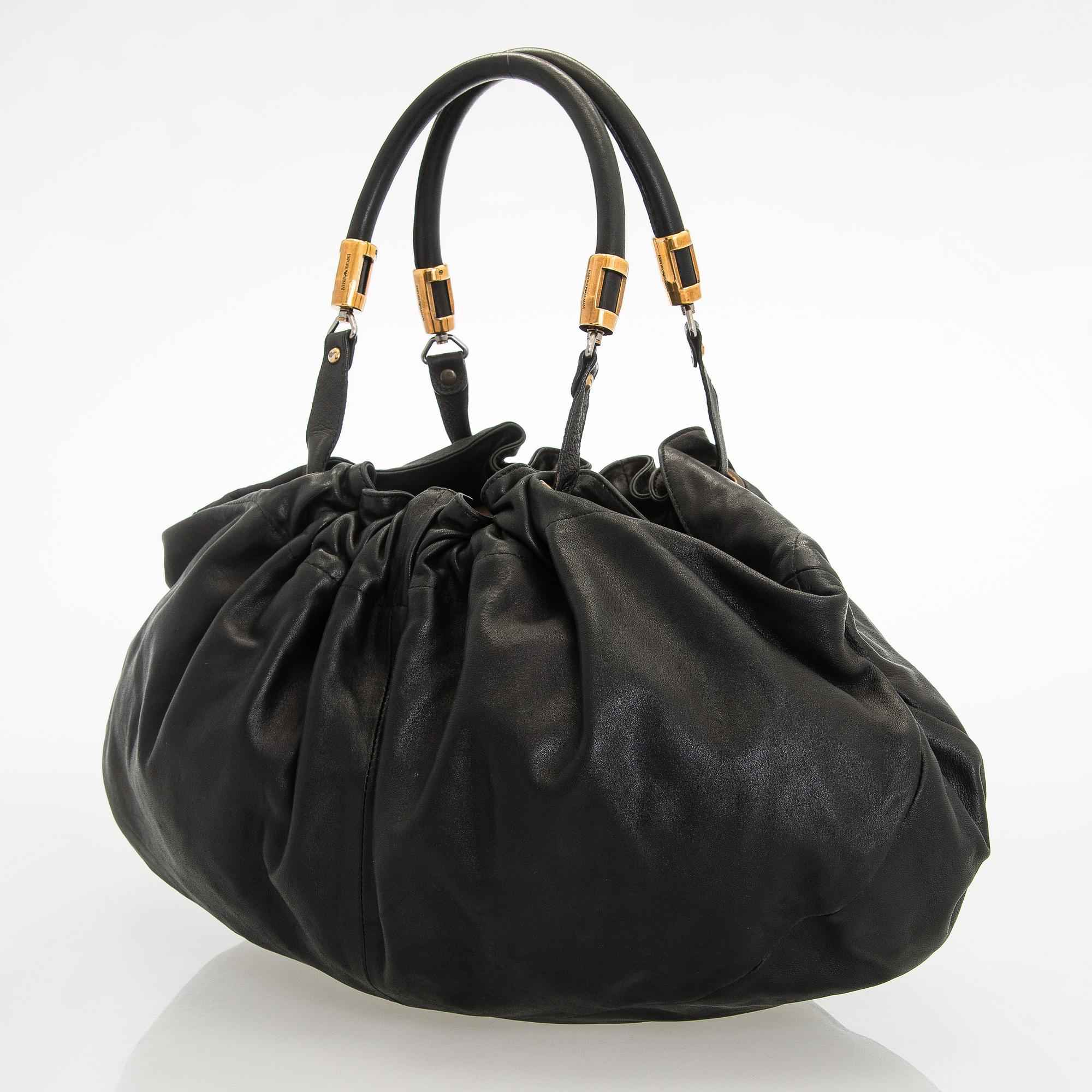 Emporio Armani, a leather bag.