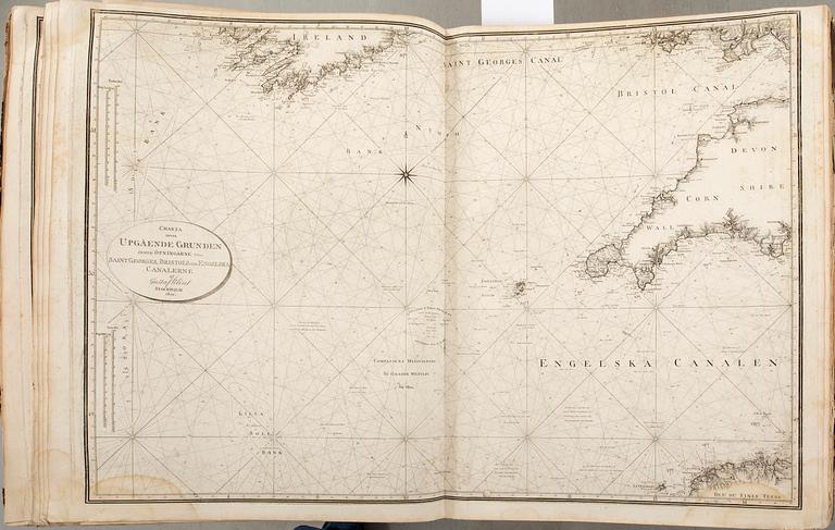Gustaf af Klint, book, "Sweden's Maritime Atlas", 1797-1815.