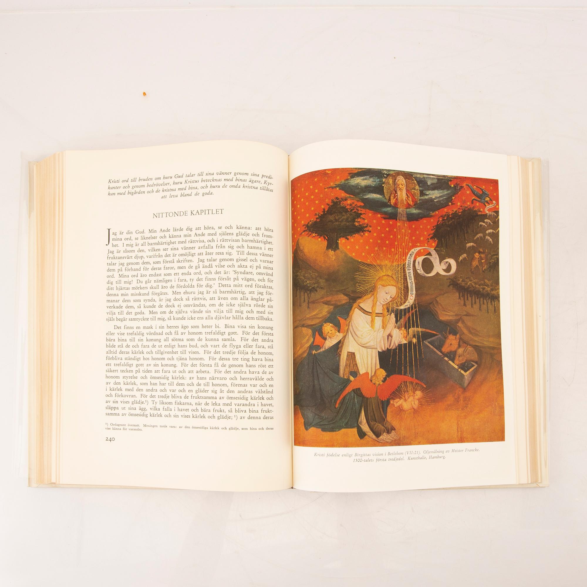 "Den heliga Birgitta Himmelska uppenbarelser"  4 vol 1957-59 Allhems förlag.