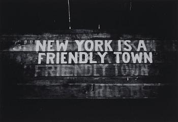 Weegee, "New York is a Friendly Town, New York", ca 1945.