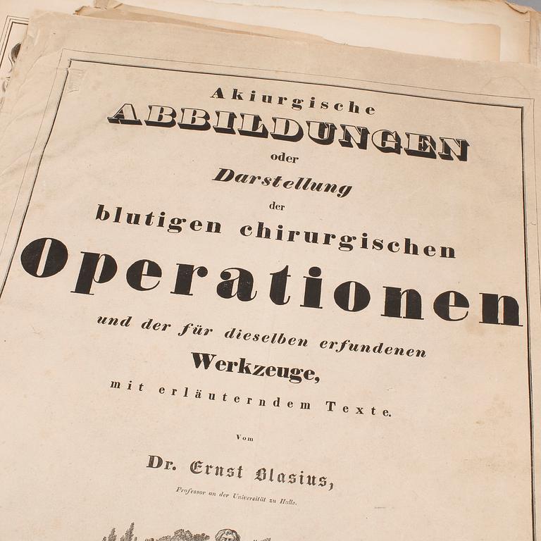 BOK, "Akiurgische abbildungen...der blutigen..operationen..", Dr. Ernst Blasius, Berlin 1833.