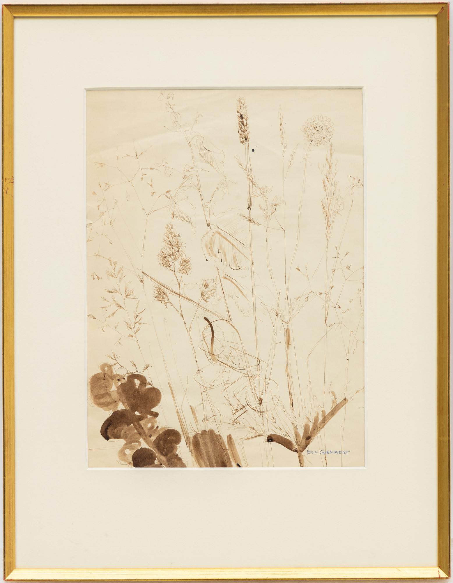 Erik Chambert, "Gräs II", Plant Study, 2 pcs.
