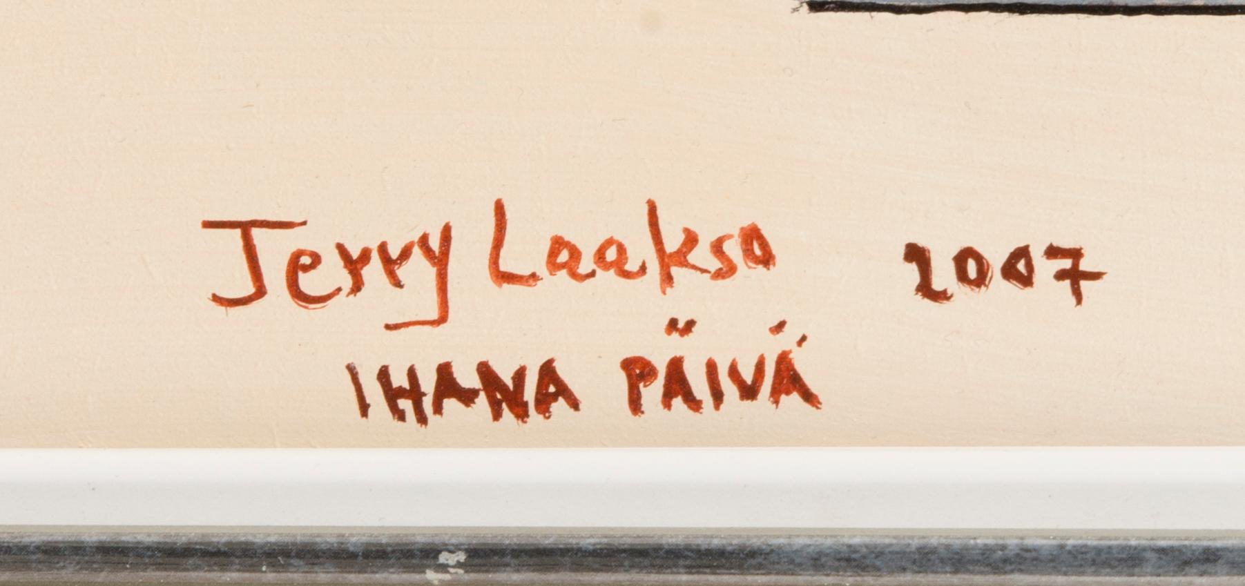 TERRY LAAKSO, oil on wood, signed.