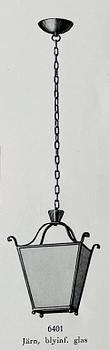 Harald Notini, taklampa, modell "6401", Arvid Böhlmarks Lampvarufabrik, 1920-30-tal.