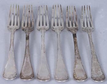 GAFFLAR, 6 st, Petter Adolf Sjöberg, Stockholm, 1820.