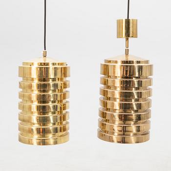 Hans-Agne Jakobsson, a pair of ceiling lamps, model T487/M, Markaryd, late 1960s/70s.