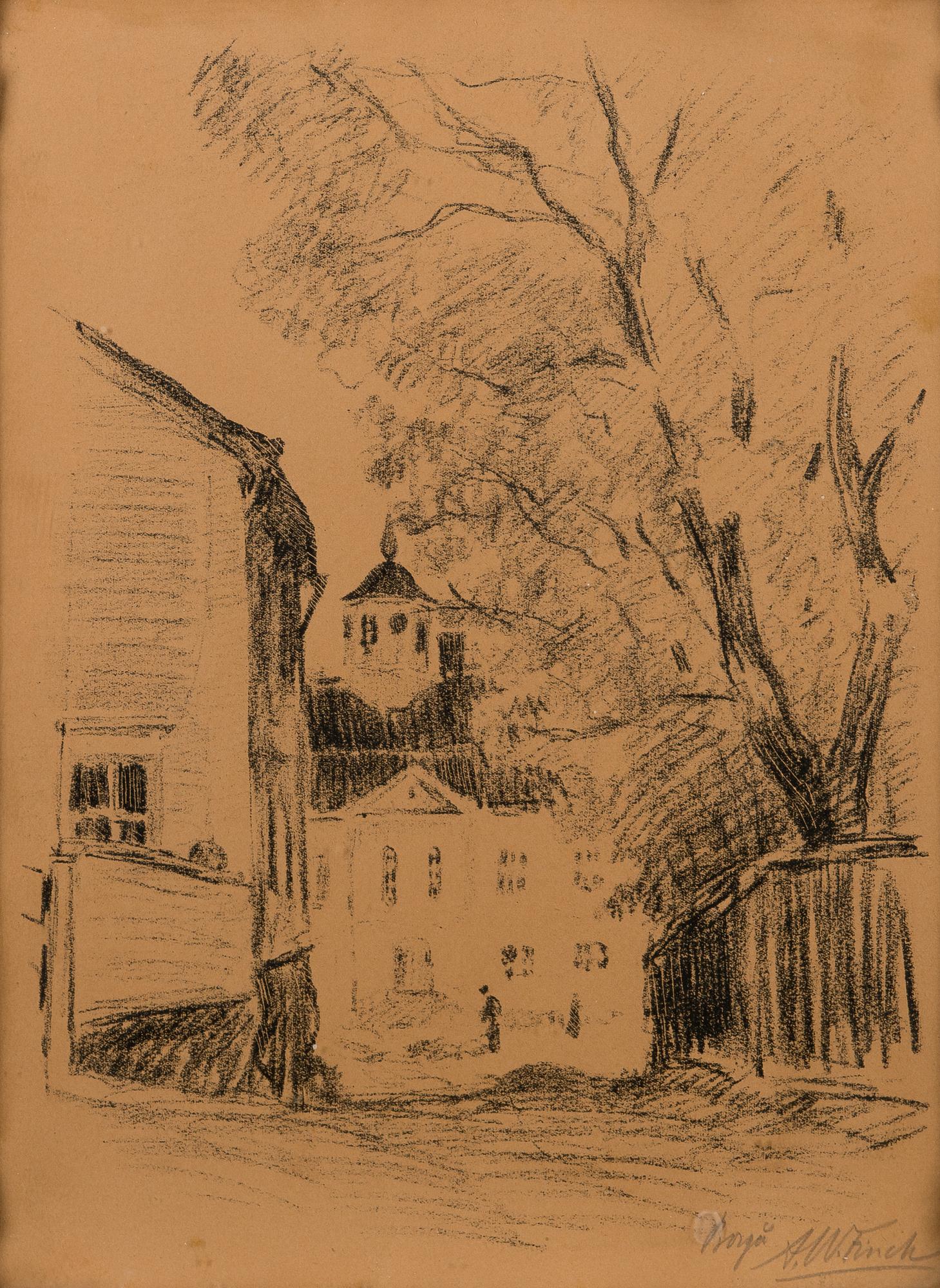 ALFRED WILLIAM FINCH, lithograph, signed.