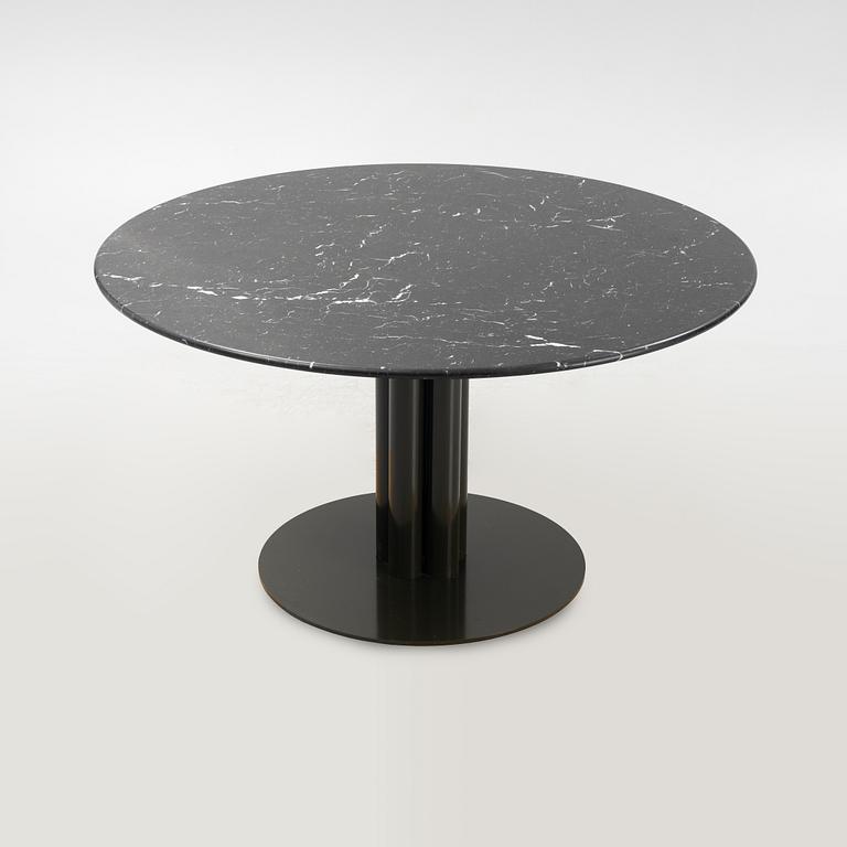 Louise Roe, a 'Roundabout' dining table with marble top.