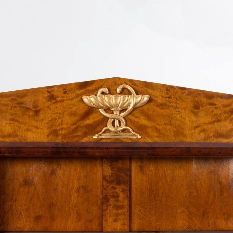 Bookcase, 1 pair, Empire style, circa 1900, possibly Baltic region.