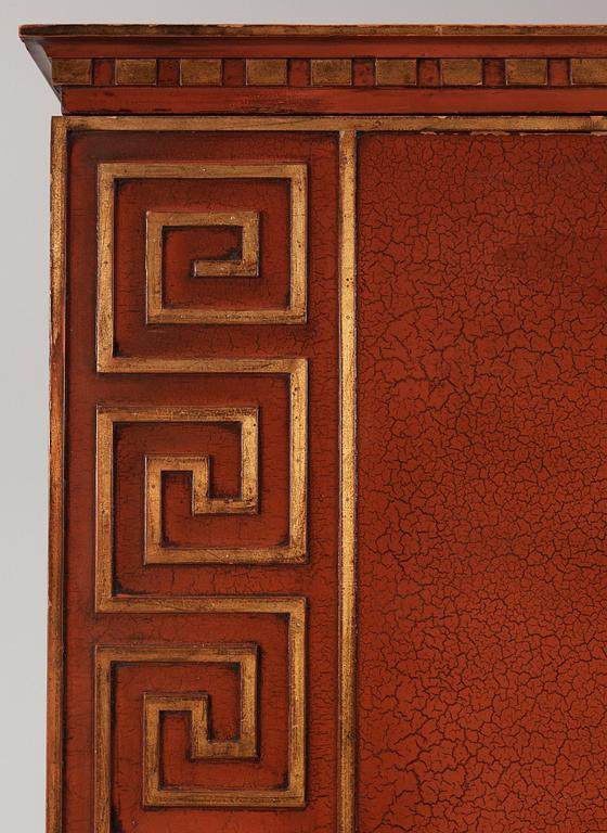 An Axel Einar Hjorth red lacquered wardrobe, 'Åbo', Nordiska Kompaniet 1929.