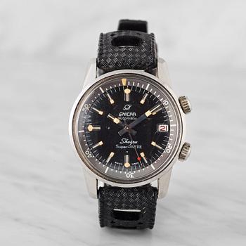 50. ENICAR, Sherpa, Super-DIVETTE, Seapearl, armbandsur, 36 mm,