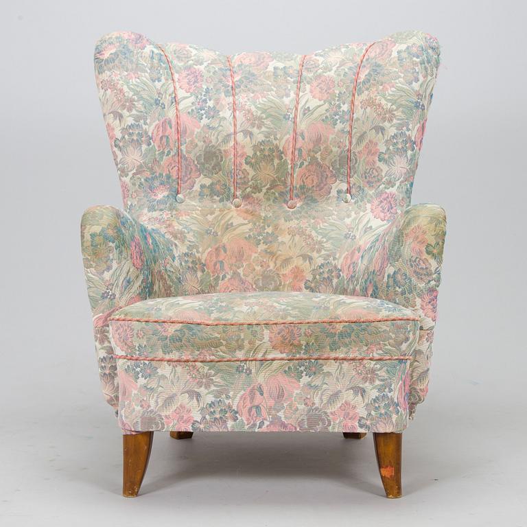 Ilmari Lappalainen, A 'Rex' armchair for Asko, mid-20th century.