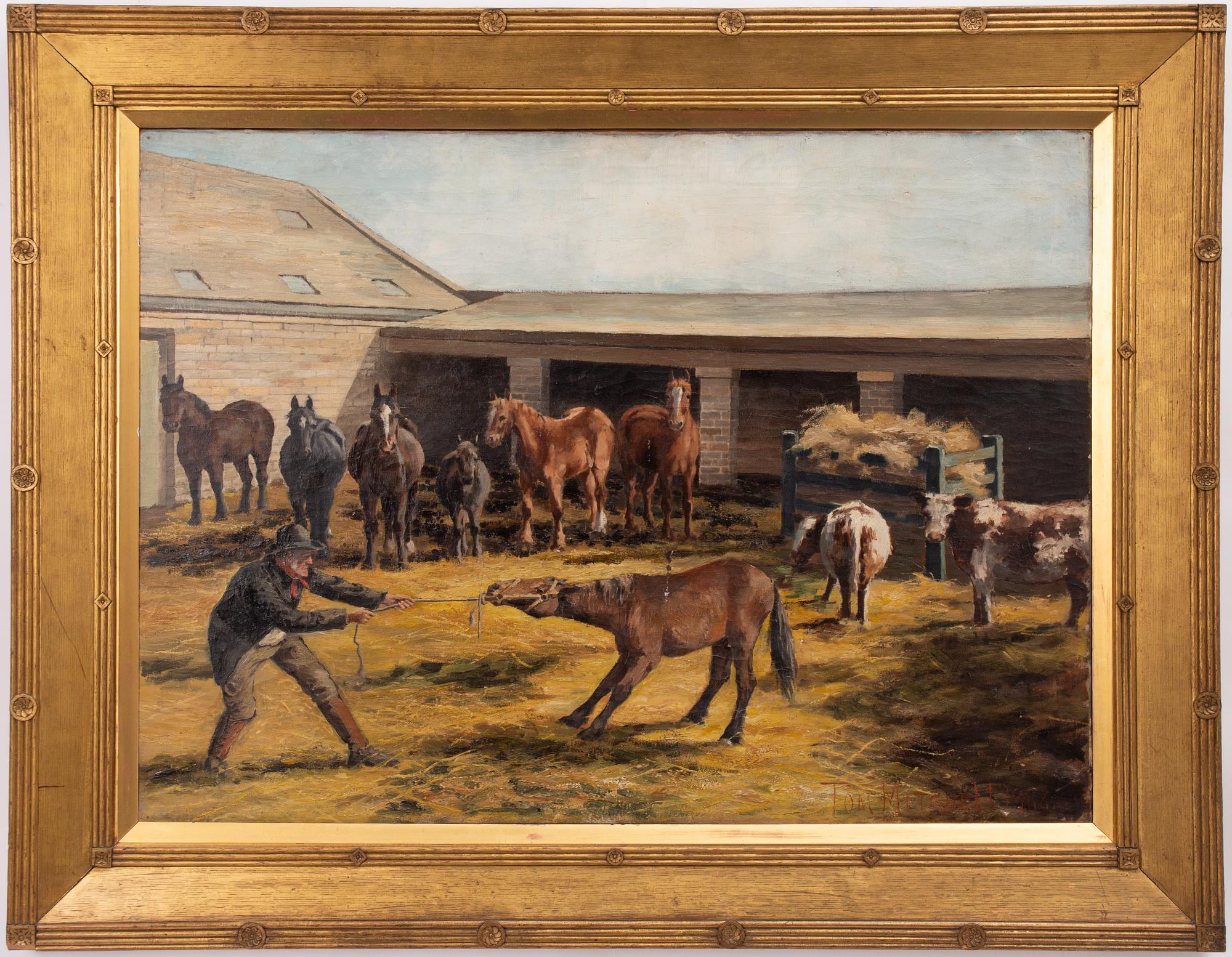 Thomas Mitchell, In the stable.