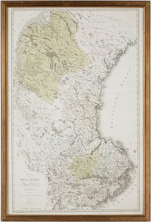 KARTA, Sverige, 1811.