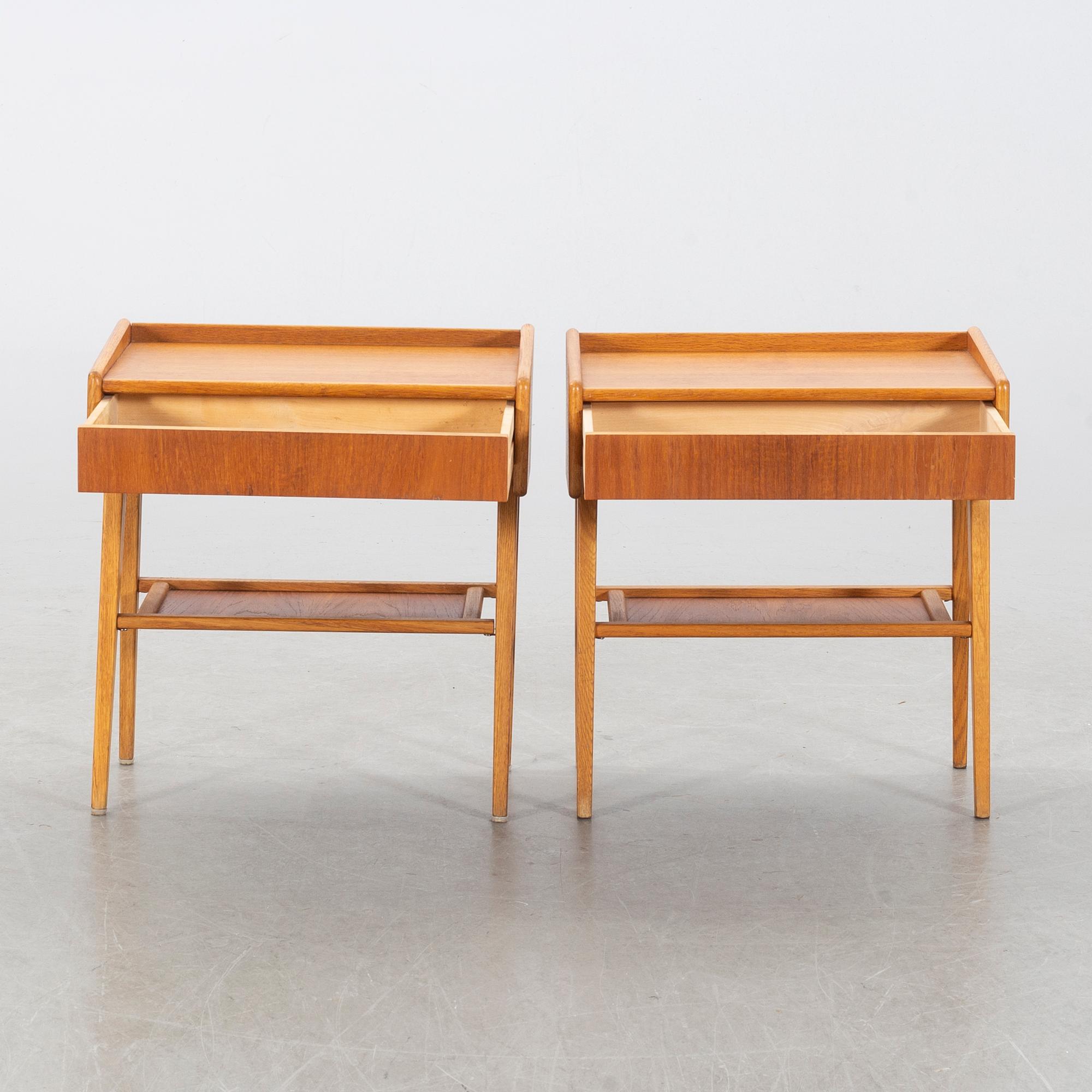 SÄNGBORD, 1 par, 1960-tal.