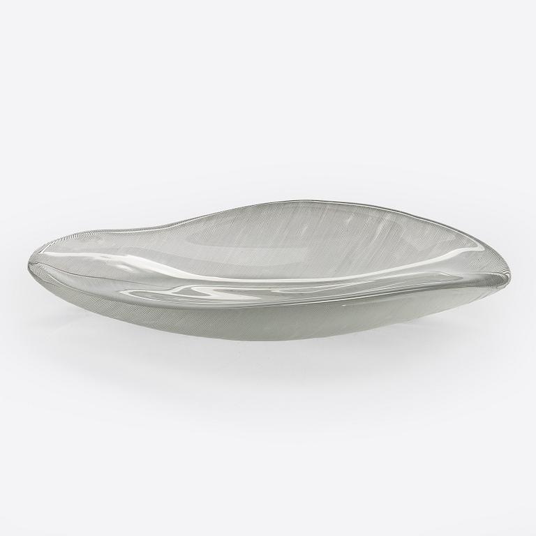 Tapio Wirkkala, konstglas, "Fjäder", signerad Tapio Wirkkala Iittala -54.