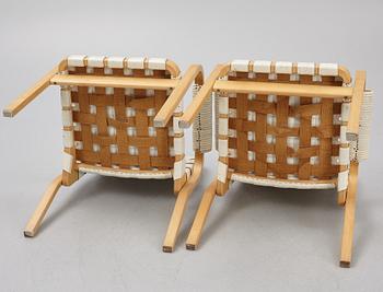 Alvar Aalto, karmstolar, 6 st, modell 45, Artek, Finland, 1960/70-tal.