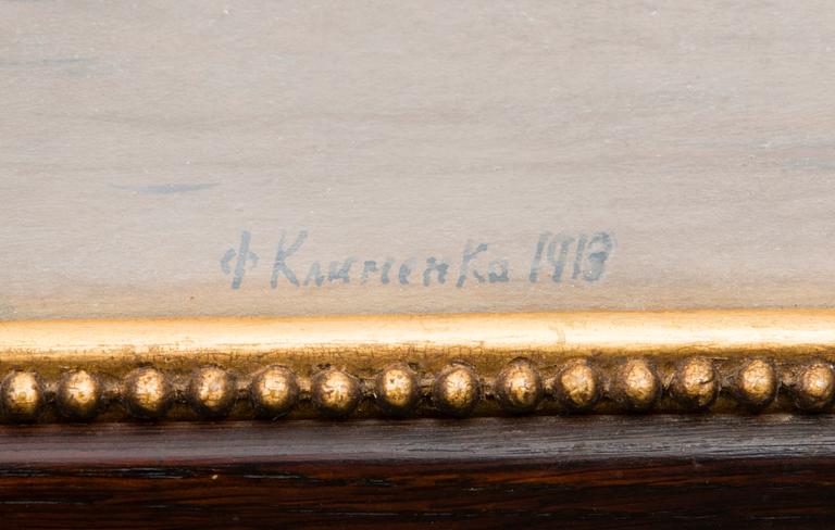 F. KLIMENKO, akvarell, signerad och daterad 1913.