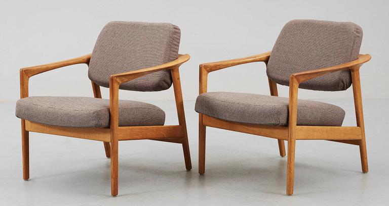 FÅTÖLJER, ett par, Folke Ohlsson för DUX, 1960-tal.
