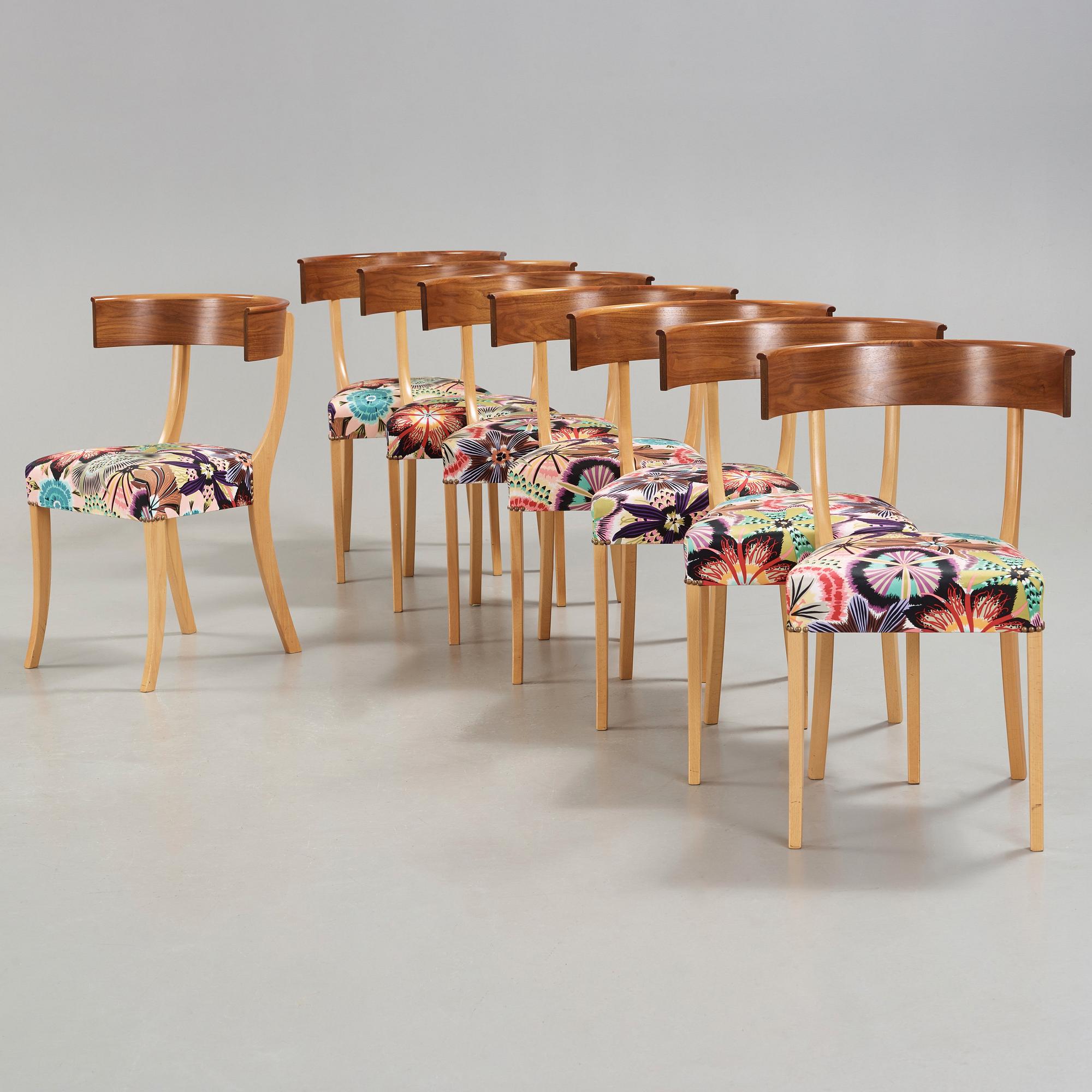 Josef Frank, stolar, 8 st, Firma Svenskt Tenn, modell 300.