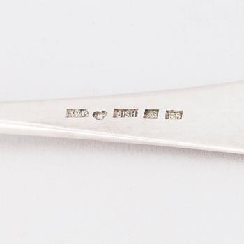 A 21-piece set of Finnish silver cutlery by Wilhelm Pettersson, Turku 1908-15.