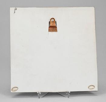 VÄGGPLAKETT, stengods, Lisa Larson, Gustavsberg.
