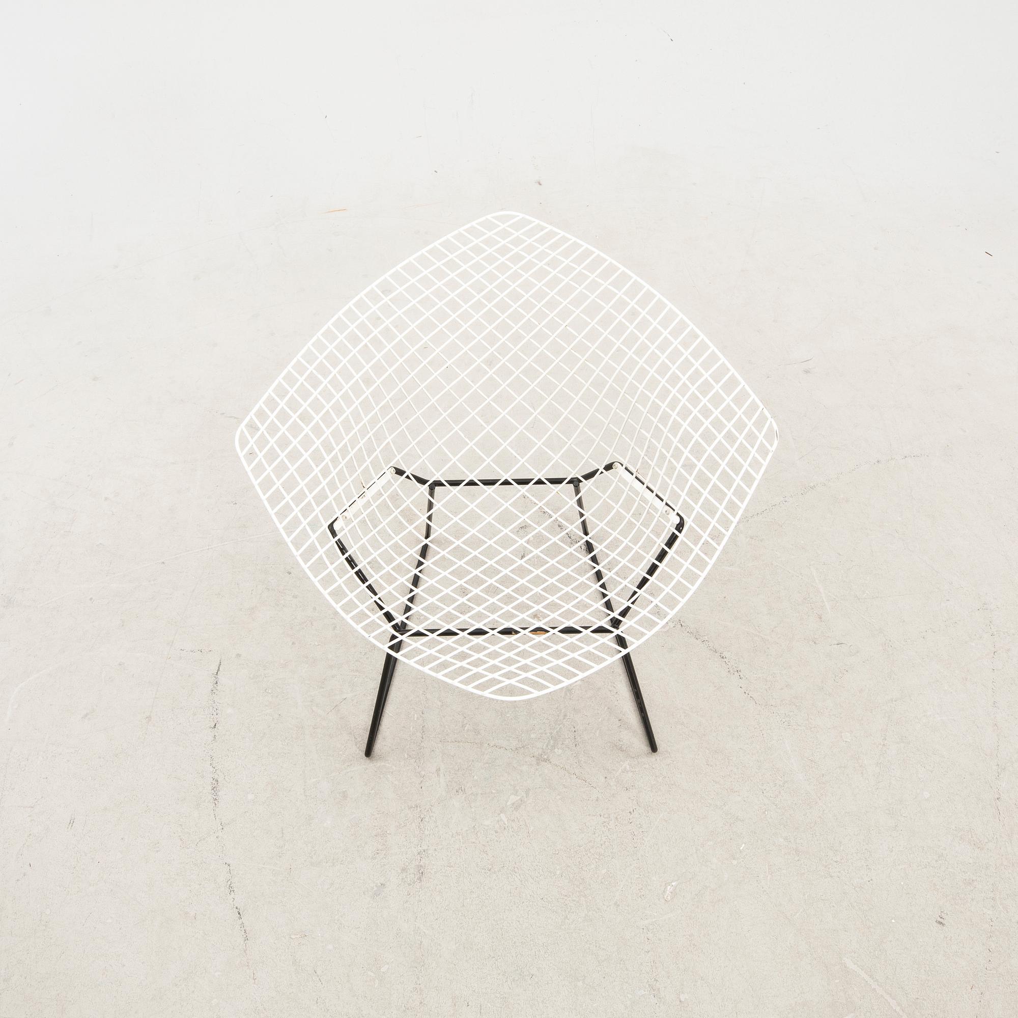 Harry Bertoia, fåtölj, 'Diamond Chair', 1900-talets andra hälft.