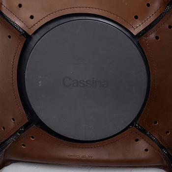 Mario Bellini, a set of four '410 CAB' bar stools for Cassina, Italy.