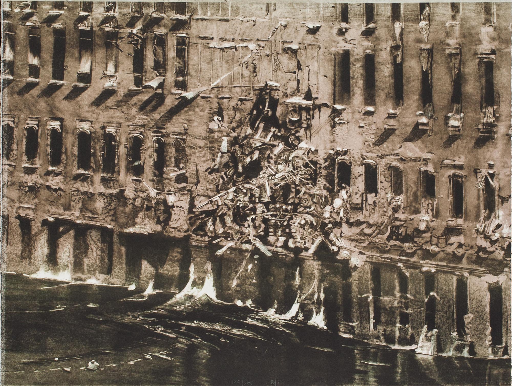 ROJ FRIBERG, färglitografi, monogramsignerad, daterad 83 och numrerad 225/250.