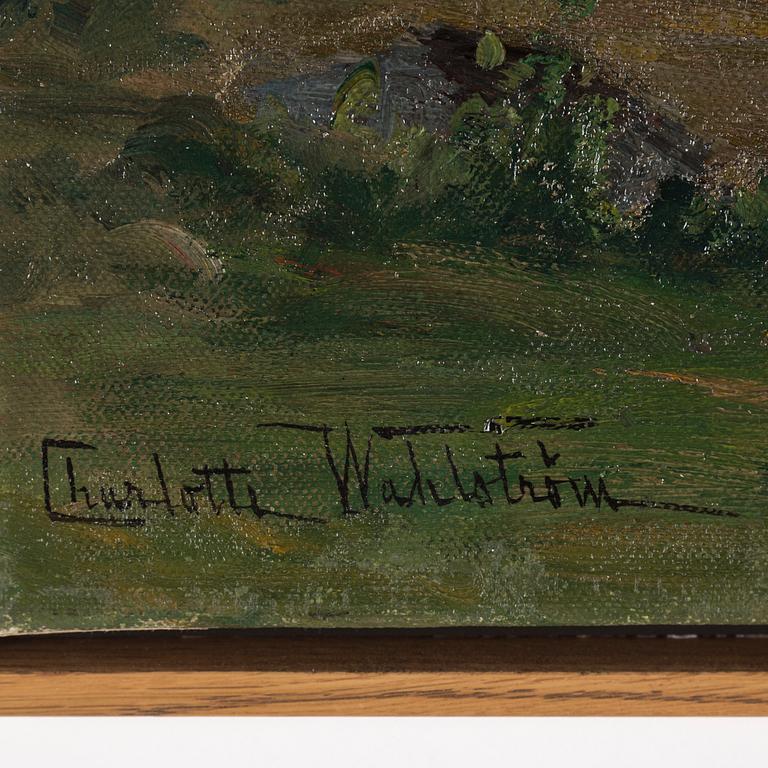 CHARLOTTE WAHLSTRÖM, oil on canvas, signed.