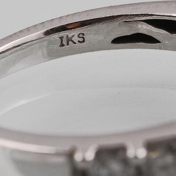 RING, 14K vitguld med briljantslipade diamanter 1.00 ct. Vikt 3,8 gram.